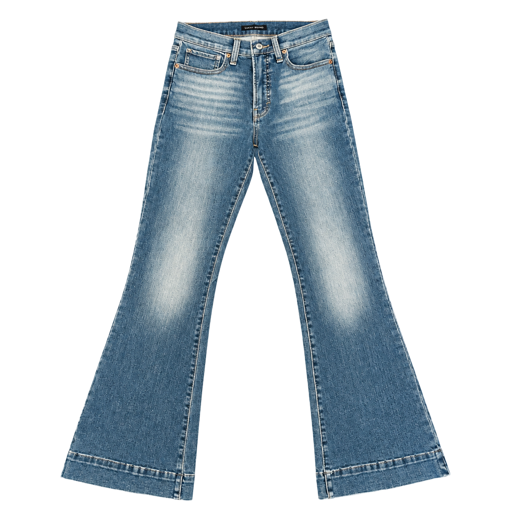 Lucky Brand Flare Jeans Blue Denim Flare Leg 1