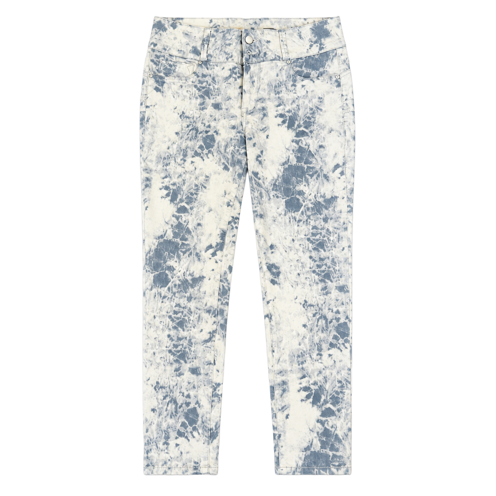 Seven7 Acid Wash Denim Skinny Jeans Blue White 1