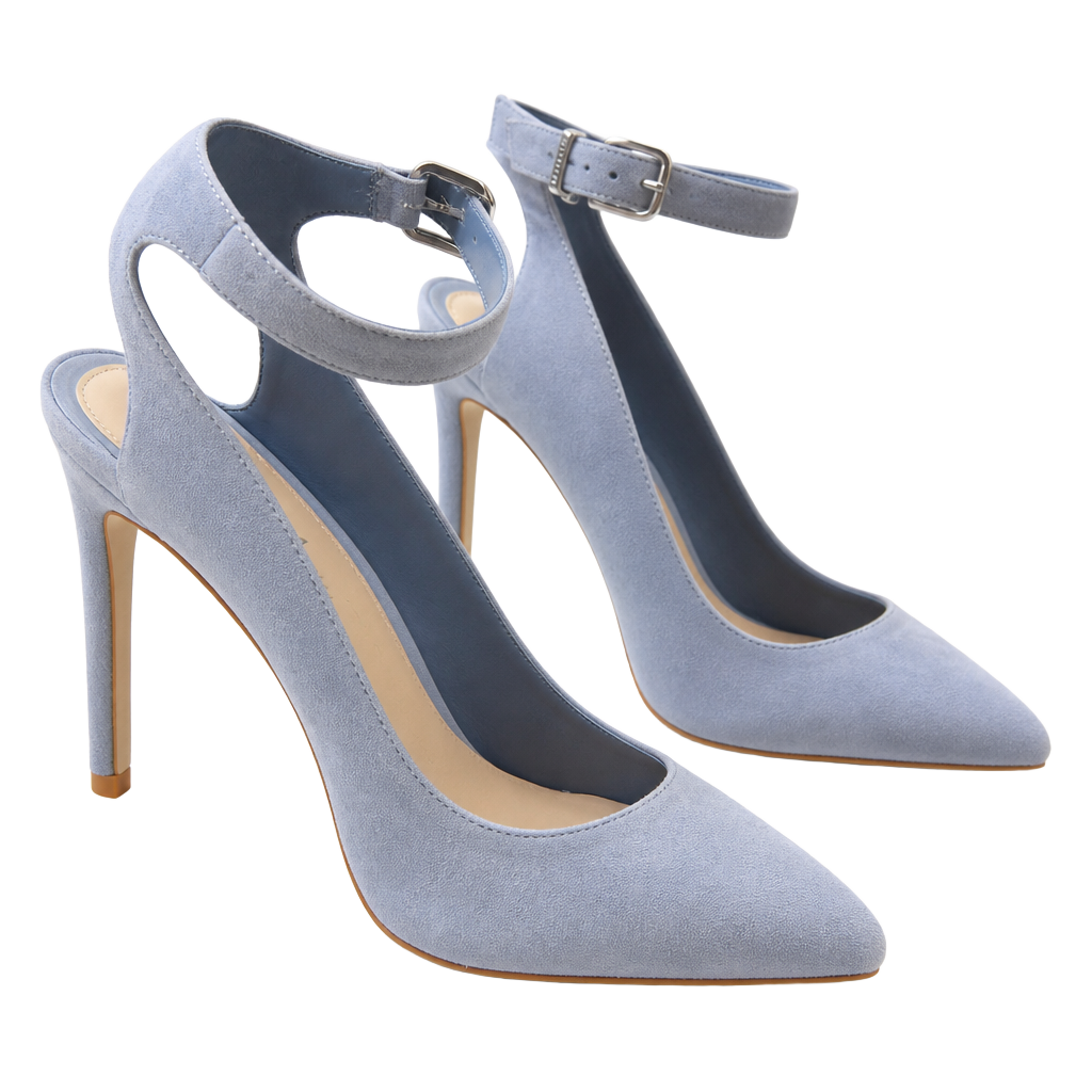 Gianni Bini Ambroza Size 7.5M Cela Blue Suede Heels 1