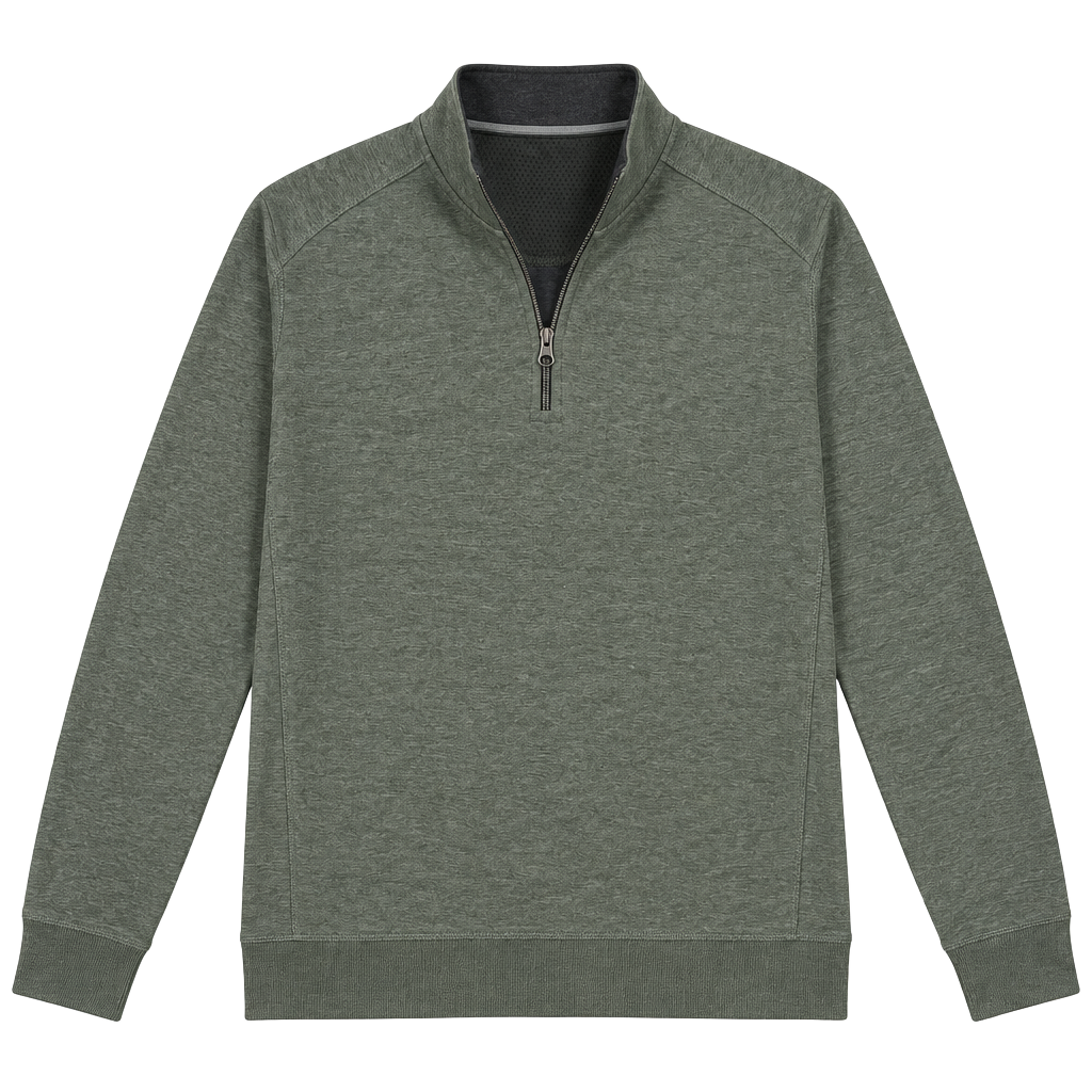 English Laundry Quarter Zip Pullover Size M Olive Green 1