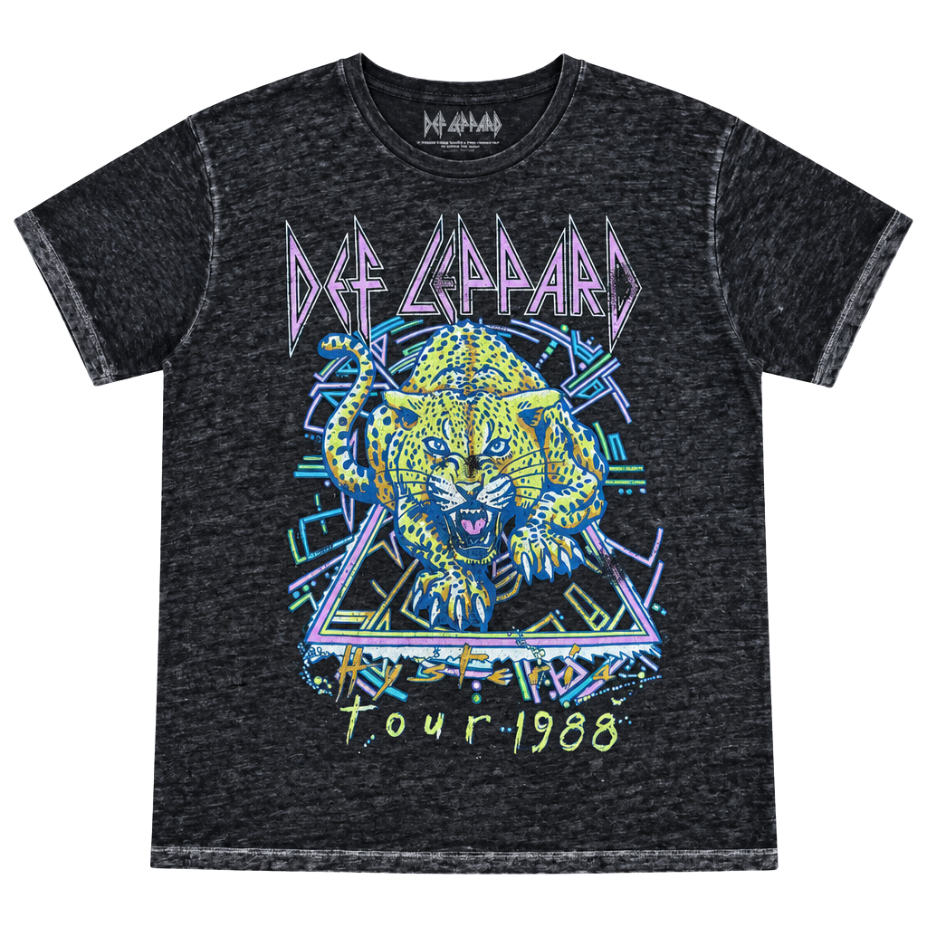 Goodie Two Sleeves Def Leppard Tour 1988 T-Shirt Size L Black 1