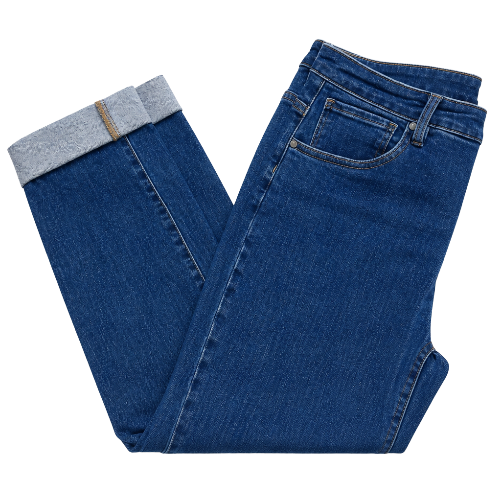 Carve Designs Cuffed Boyfriend Jeans Size 14 Dark Wash Denim 1