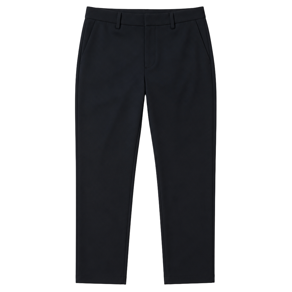 Liverpool Tapered Leg Ankle Flat Front Black Women's Pants Button Zip Closure 1