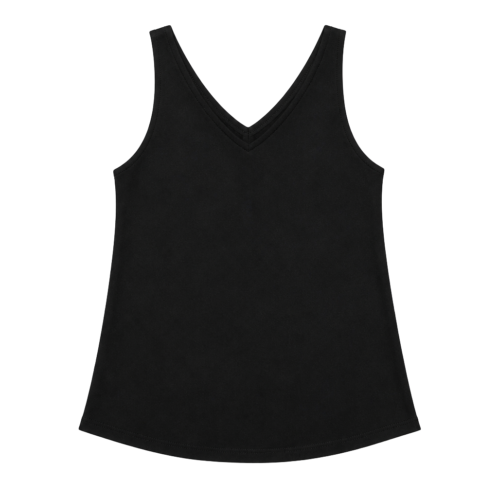 VETTA The Textured Shell Refined Size L Black Tank Top 1