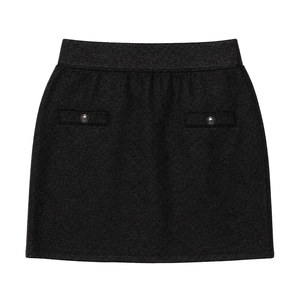 Michael Kors Metallic Mini Skirt Size XS Black Silver 1