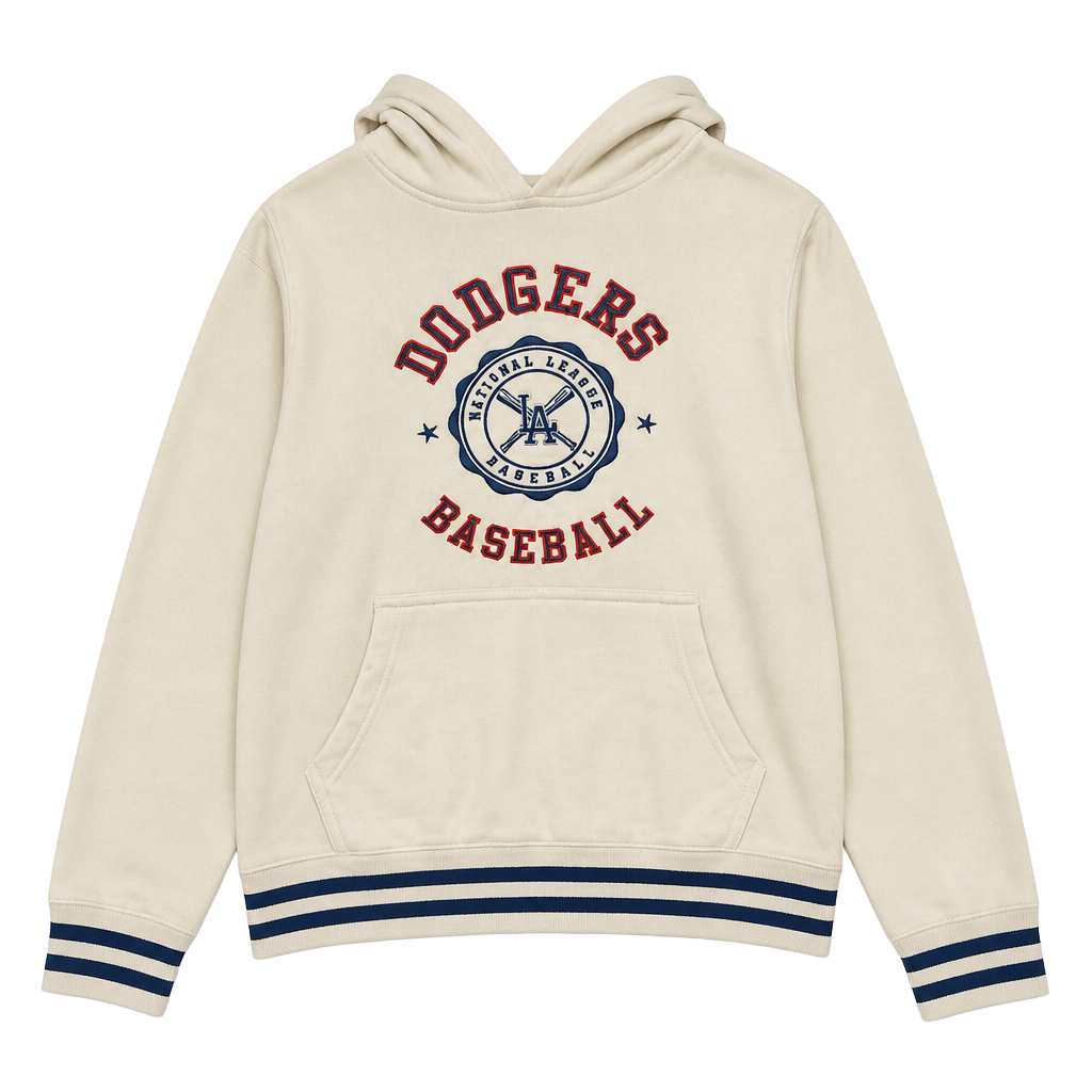 Genuine Merchandise Los Angeles Dodgers Hoodie Size M White 1