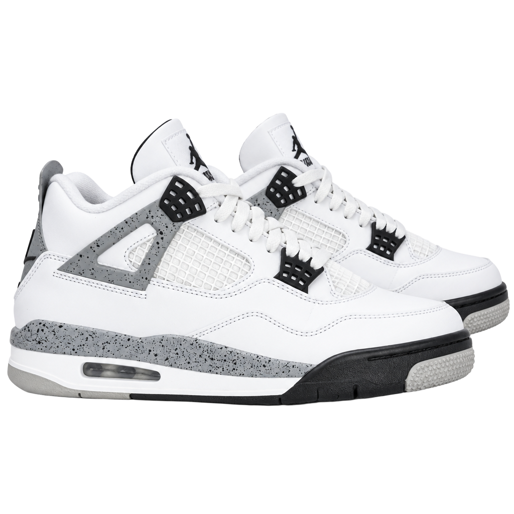 Nike Air Jordan 4 Retro White Cement Sneakers 1