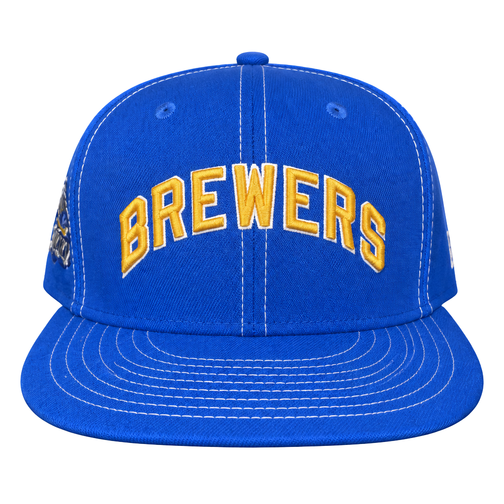 New Era Milwaukee Brewers County Stadium Patch 59FIFTY Fitted Hat Royal 1