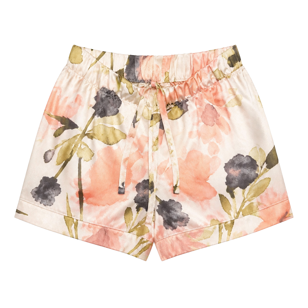 Cabernet by Sleep Sense Floral Satin Pajama Pants 1