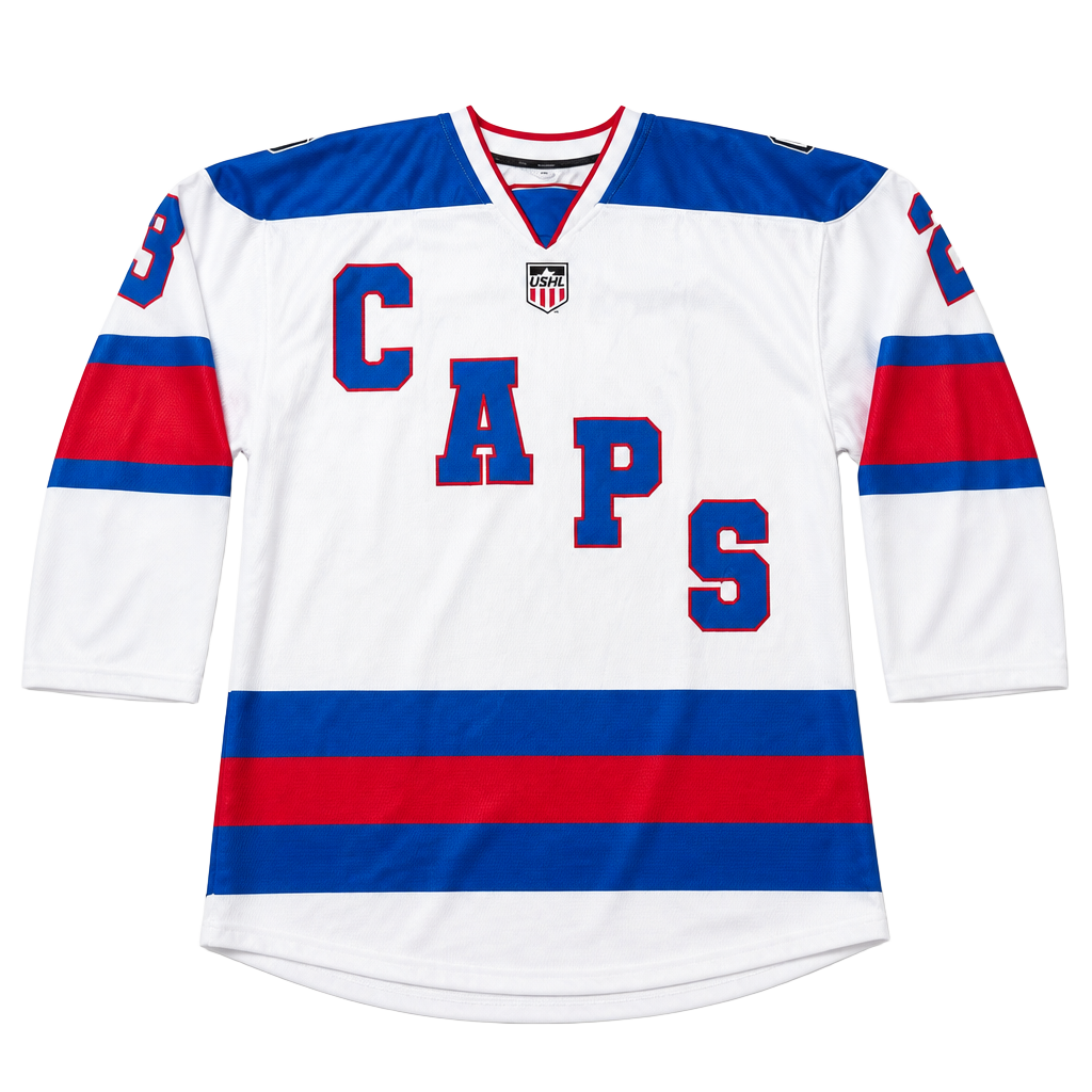 Madison Capitols USHL Barnes #21 Miracle Night Promo Hockey Jersey XL 1