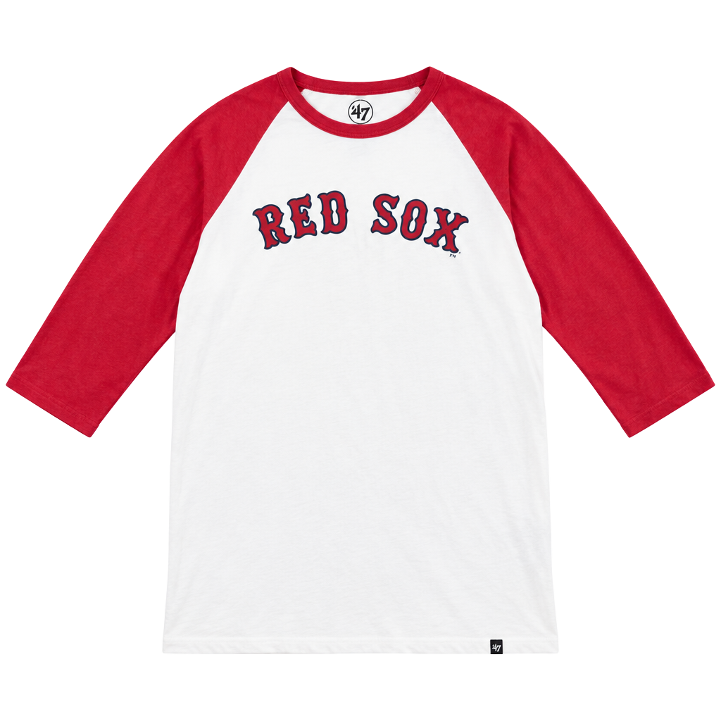 47 Brand Boston Red Sox Raglan T-Shirt Size XL Red White Baseball 1