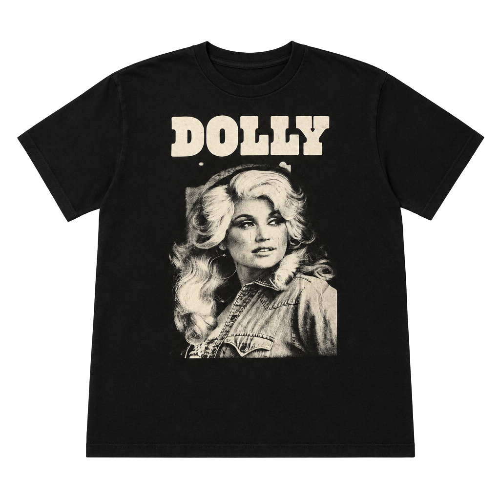 Dolly Parton Graphic T-Shirt Black 1