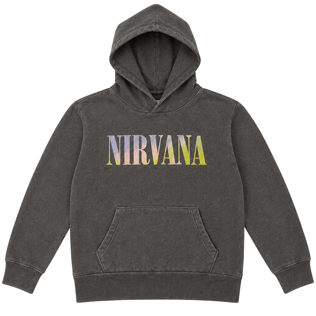 Youth Nirvana Graphic Hoodie Black 1