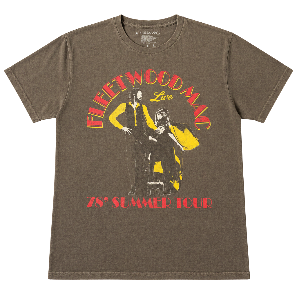 Fleetwood Mac Live 78 Summer Tour T-Shirt Size L Gray 1