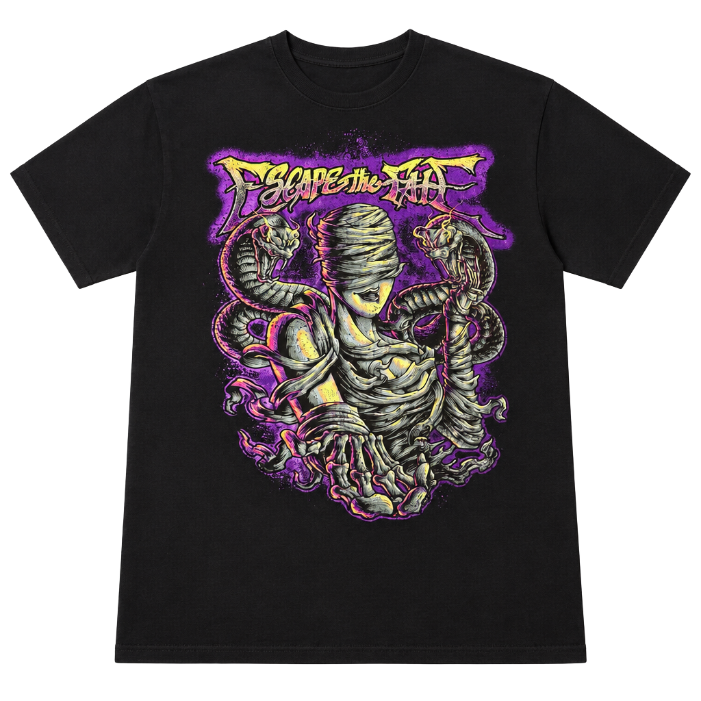 Escape the Fate Band T-Shirt Size M Black Graphic Tee 1