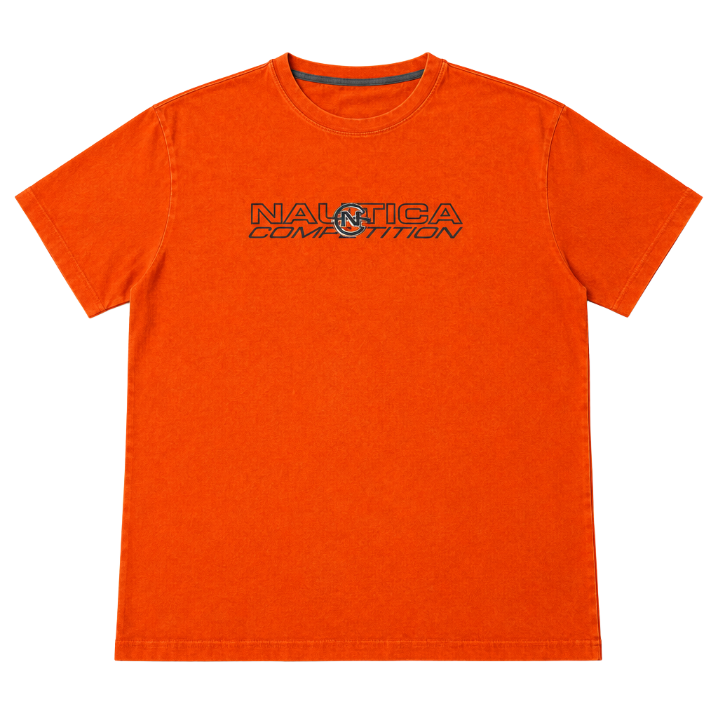 Nautica Competition T-Shirt Size XXL Orange Logo 1