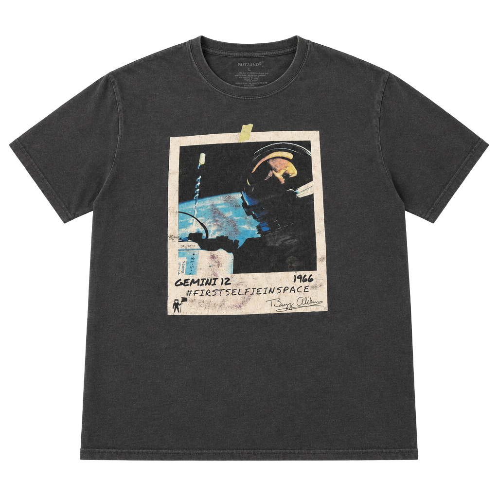 Buzz Aldrin Gemini 12 First Selfie in Space T-Shirt 1