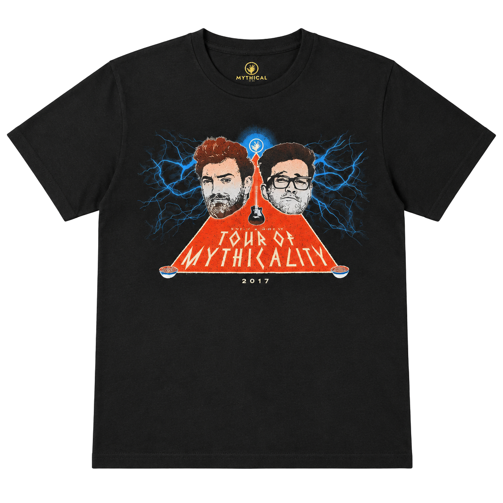 Mythical Tour Of Mythicality Size MD Black T-Shirt 1