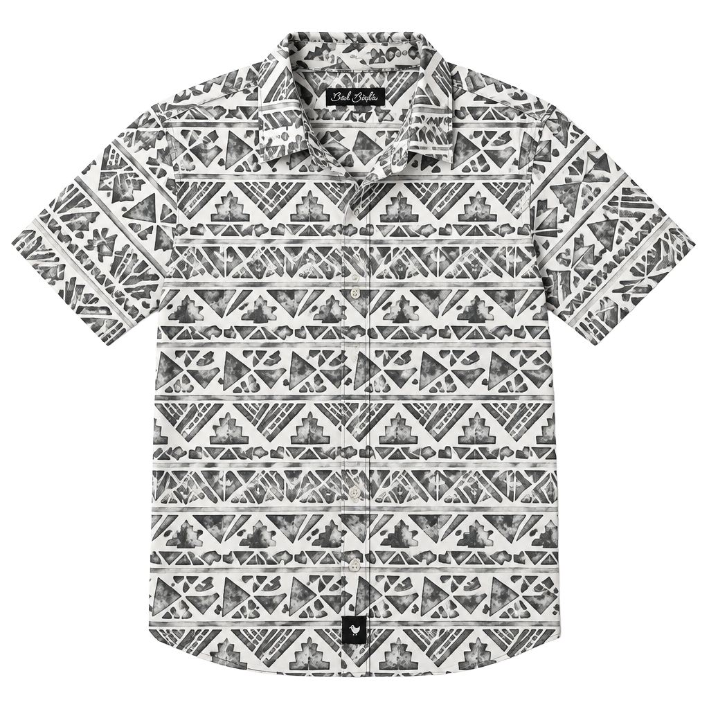 Bad Birdie Aztec Geometric Golf Polo Size XXL 1