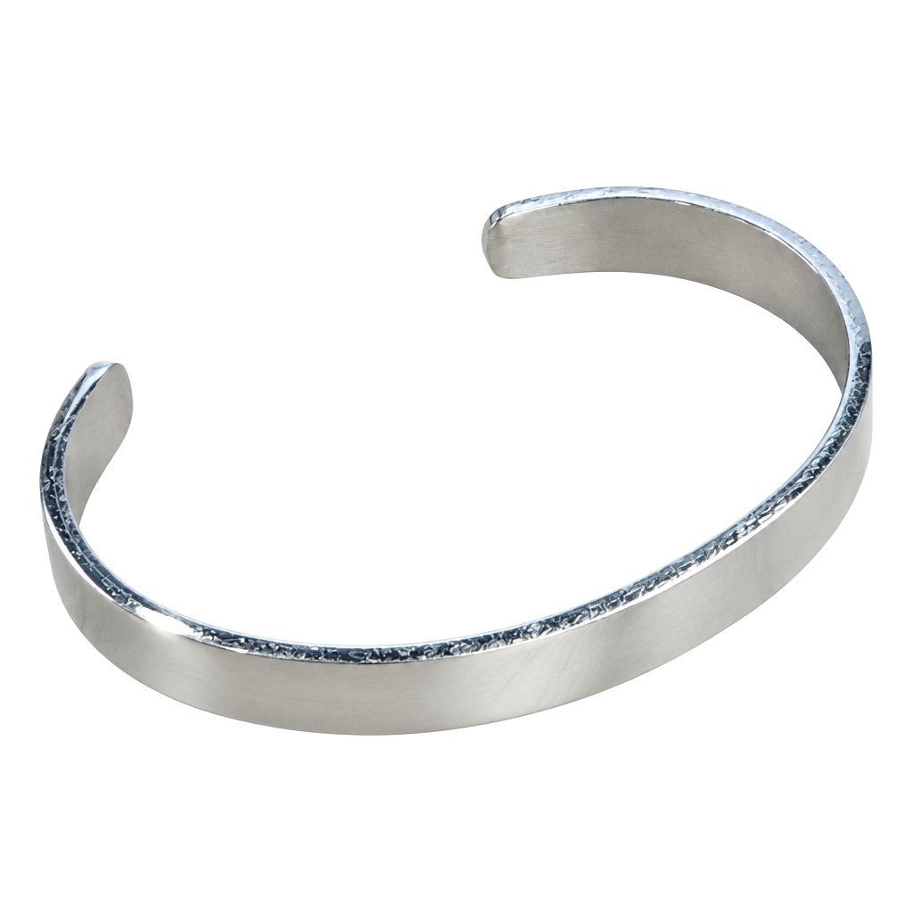 Stainless Steel Inspirational Cuff Bracelet Live Laugh Love Double Heart 1