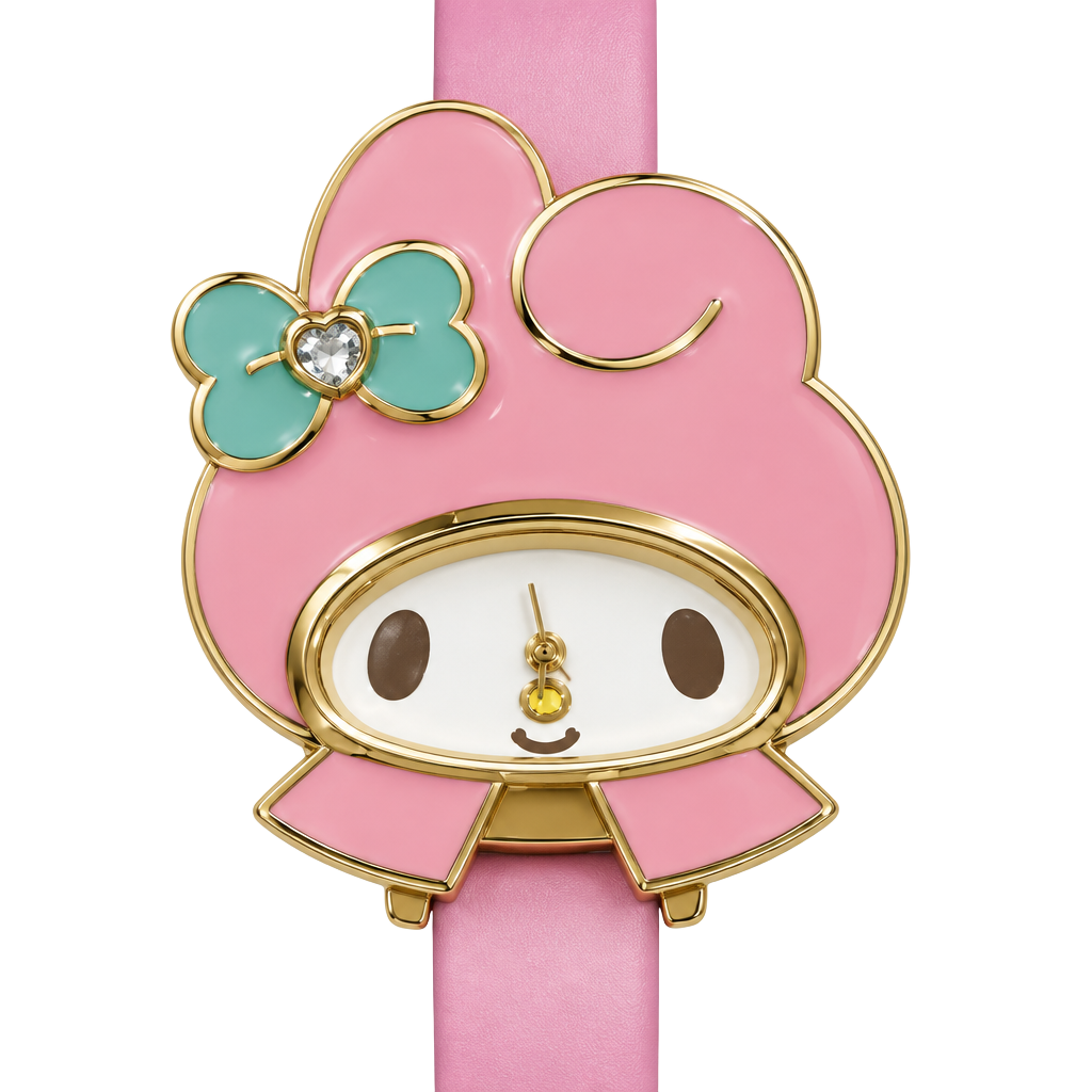 Sanrio My Melody Watch Japan import Hello Kitty Pink Band RARE Very Good 1