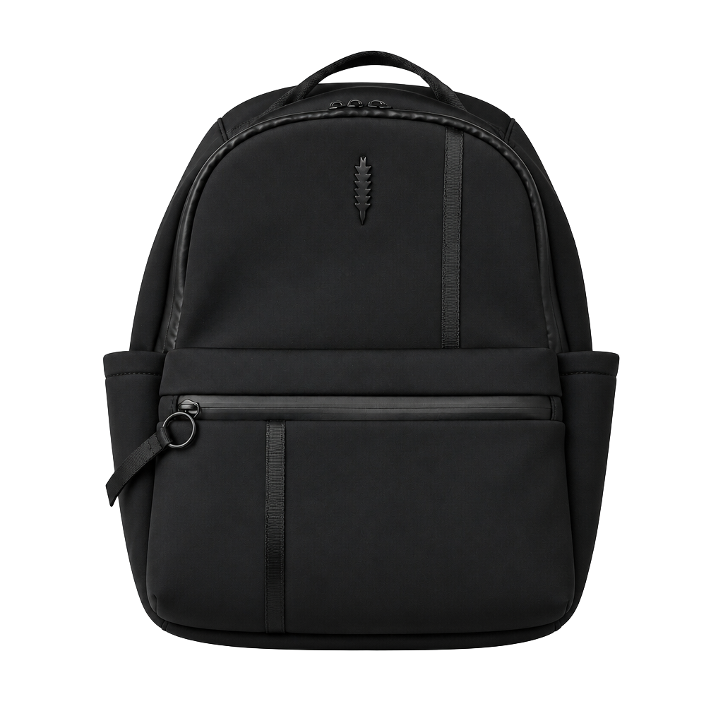 Thacker Neoprene Backpack in Black 1