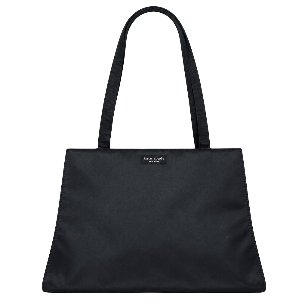 Kate Spade New York Black Nylon Shoulder Bag Tote Purse 1