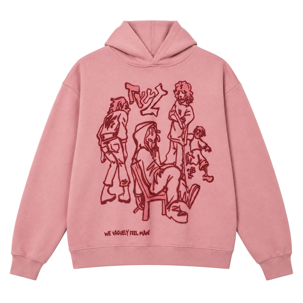 90s Aelfric Eden Pink Graphic Hoodie 268 1