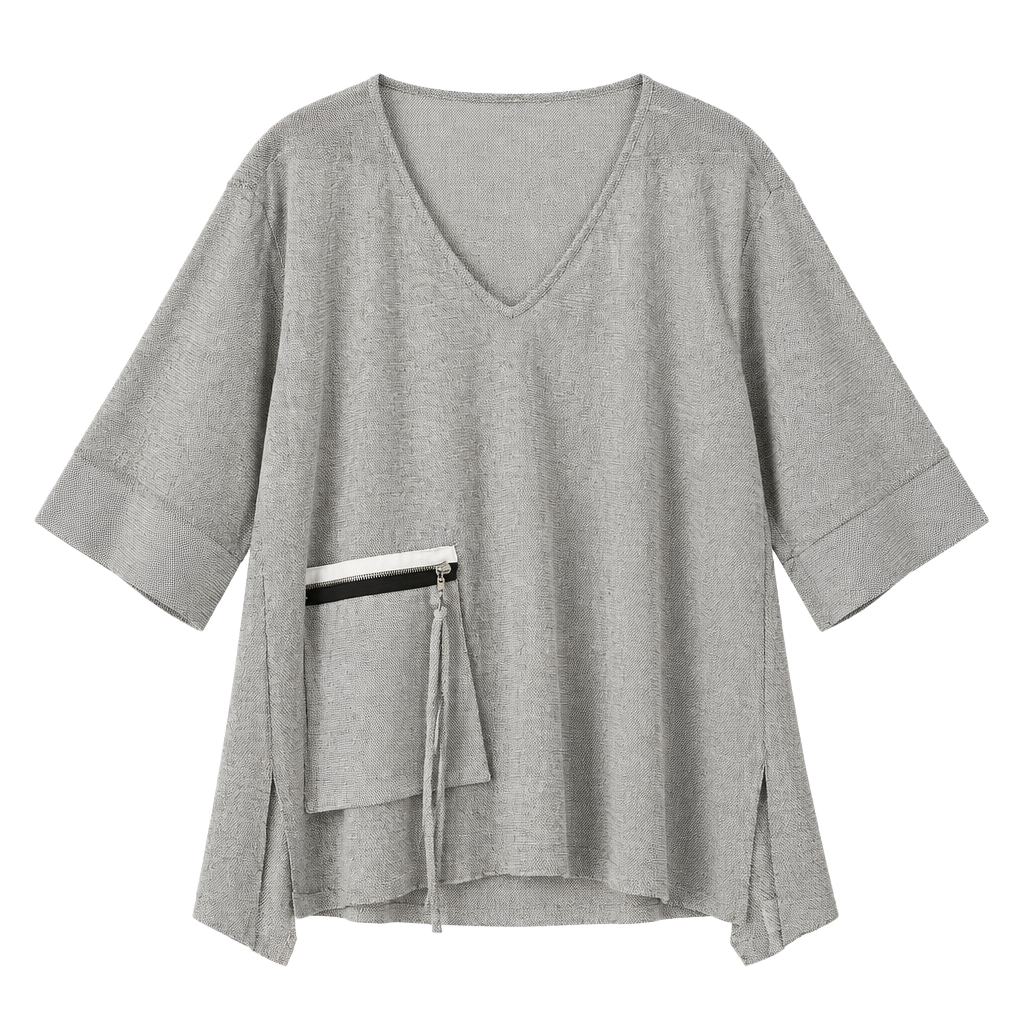 IC By Connie K Top Gray Mesh 292 1