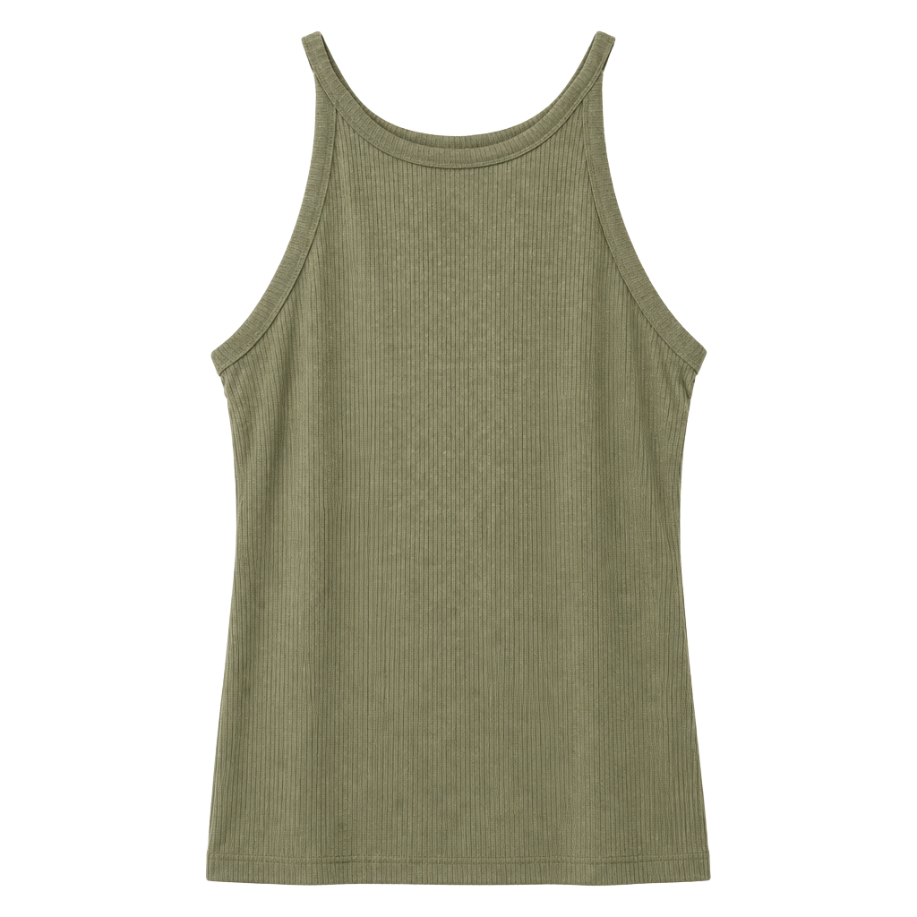 Ribbed Maxi Dress Size XL Green 270 1