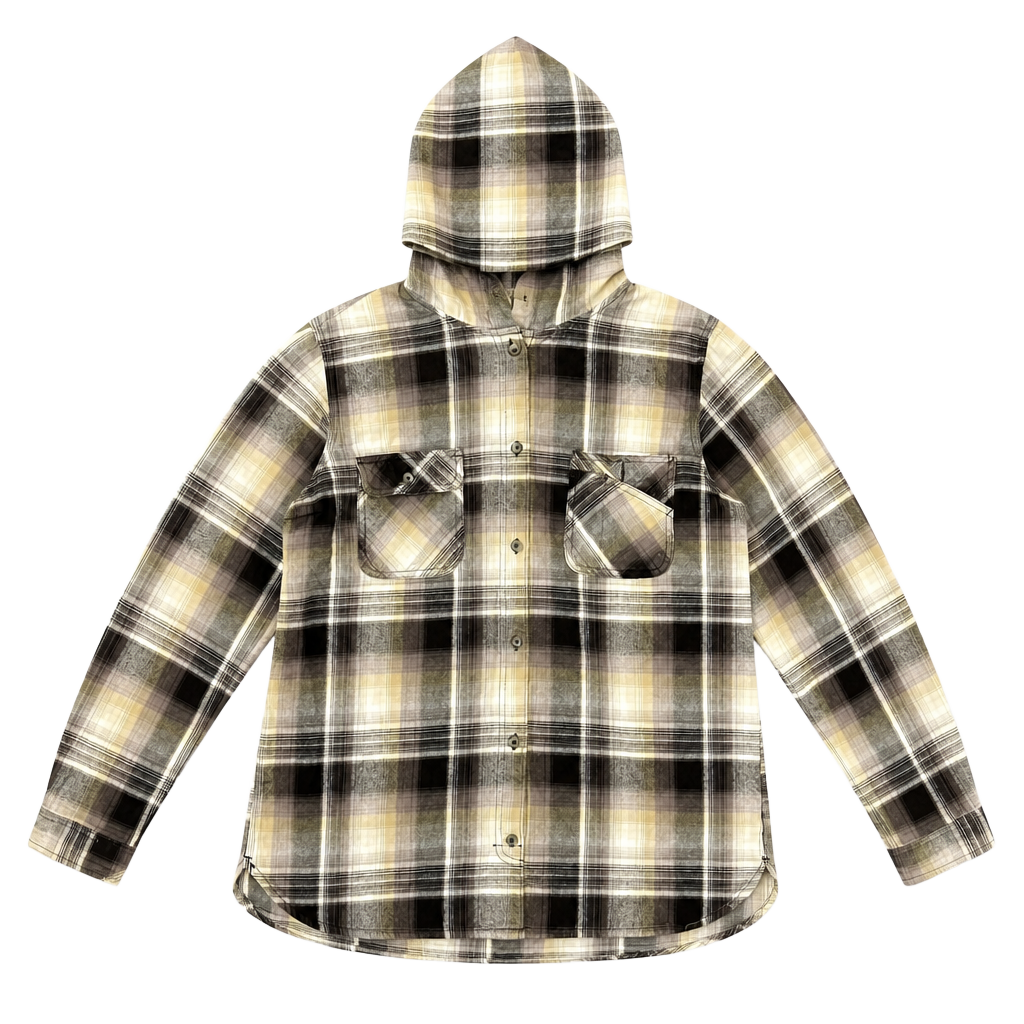 Carhartt Plaid Hooded Flannel Shirt XL (16/18) 1