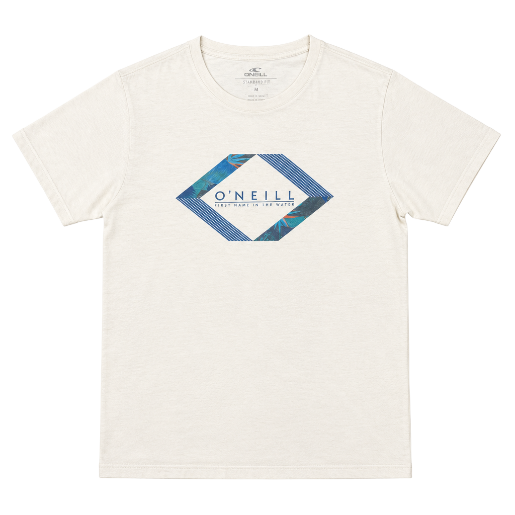 O'Neill Graphic T-Shirt Size Medium White Short Sleeve 1