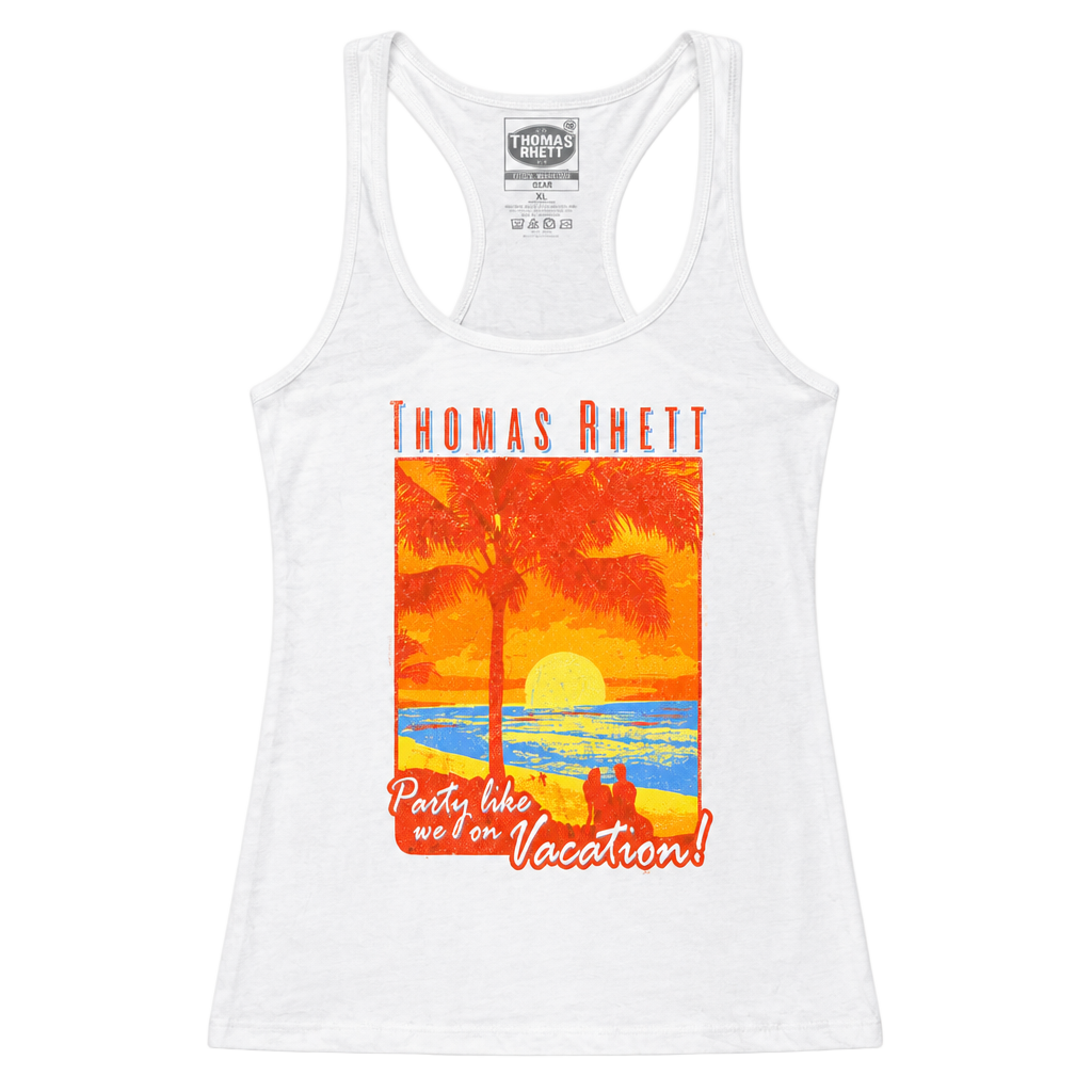 Thomas Rhett Tour Tank Top Size XL White Graphic Beach Party Vacation 1