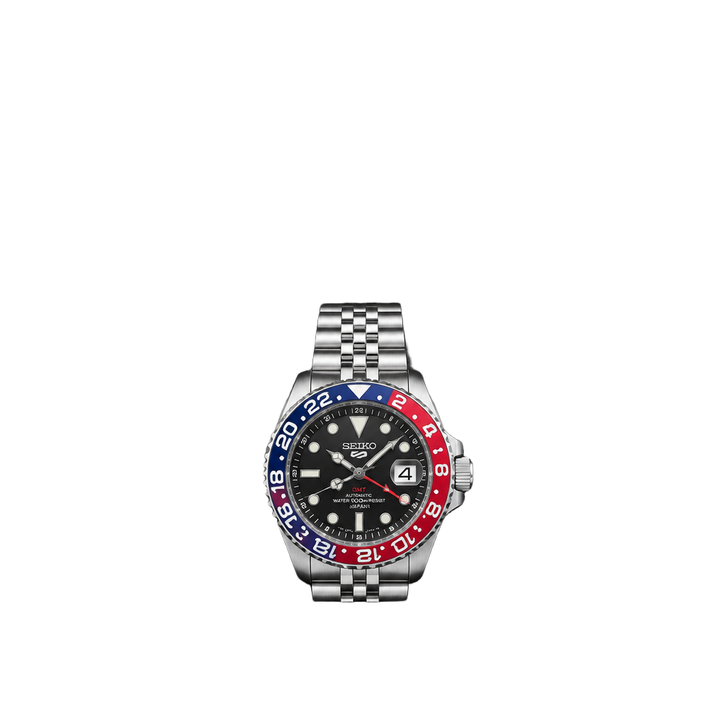 Seiko Custom Mod NH35 Pepsi Bezel Jubilee Watch 40mm 1