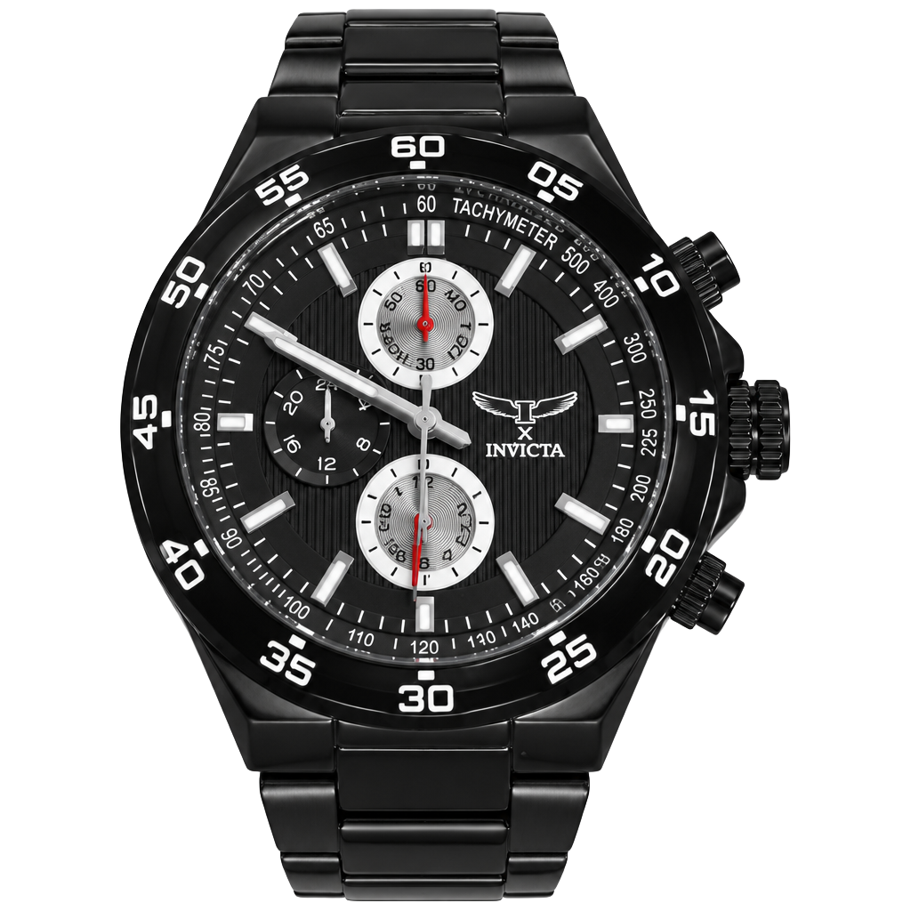 Invicta Chronograph Black Dial Watch 1