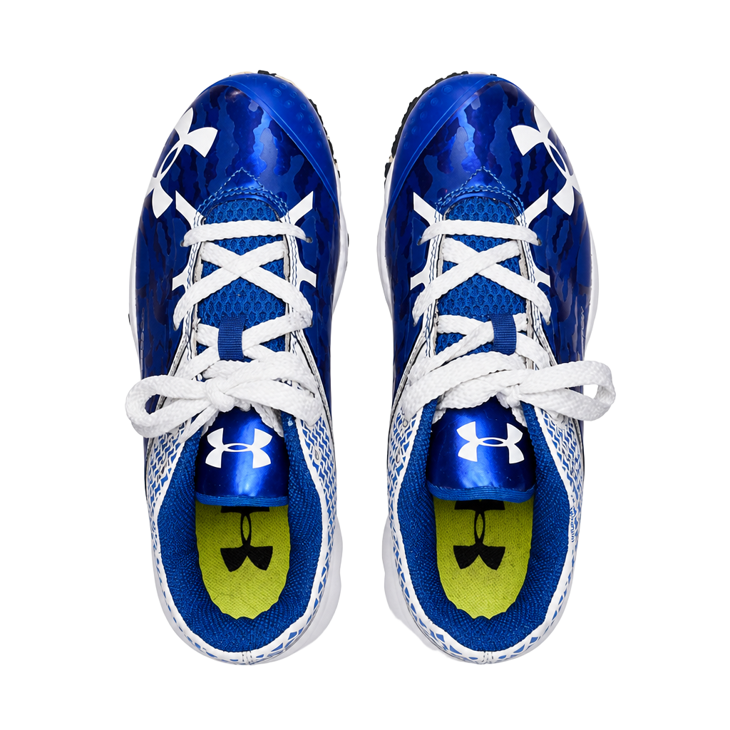 Under Armour Deception ClutchFit Baseball Turf Shoes Blue White 1