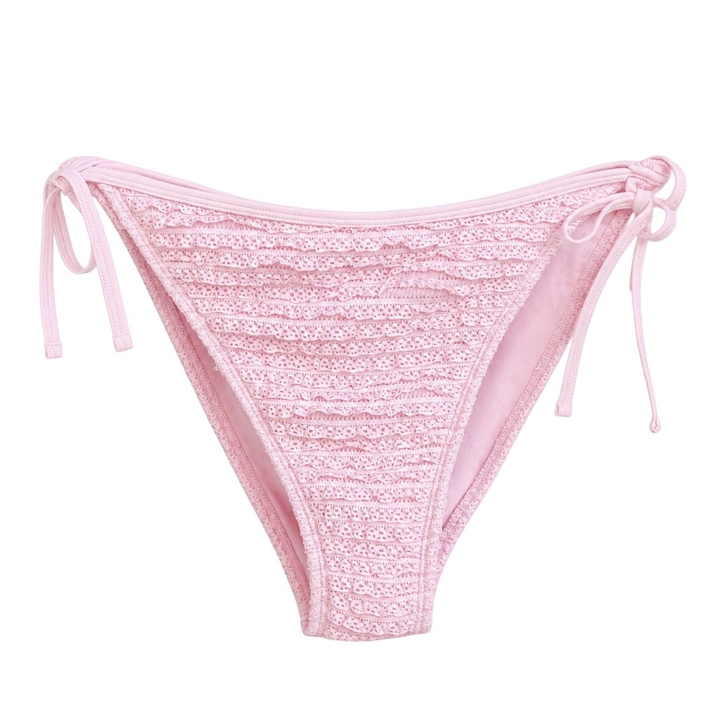 Wild Fable Pink Lace-Up Bikini Bottom Size XL (16) 1