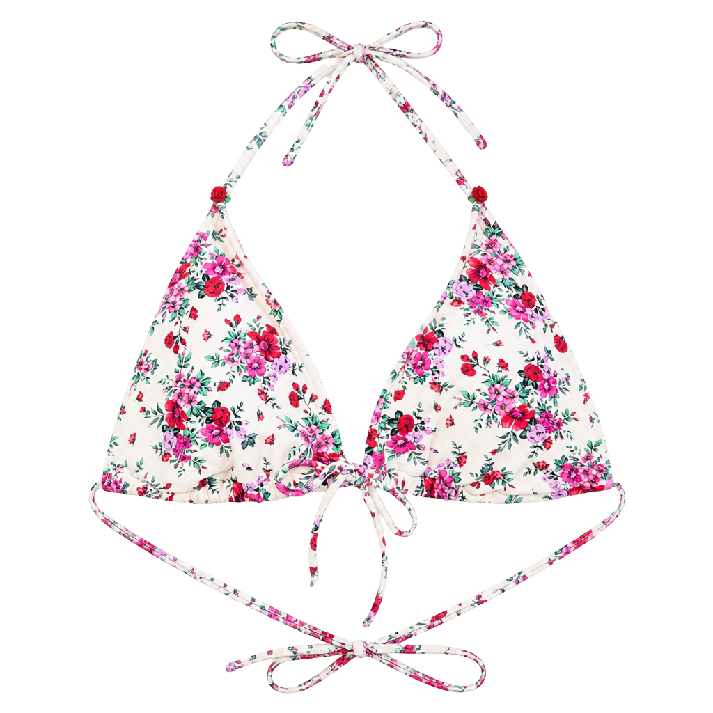Wild Fable Floral Print Bikini Top Size M (8-10) 1