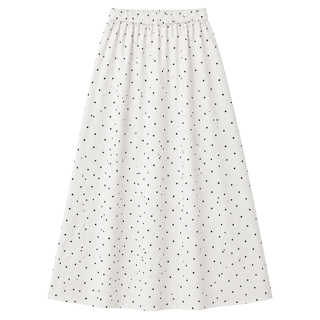 DAZY Women's Solid Color Elastic Waist Casual Versatile Daily Wear Skirt 1
