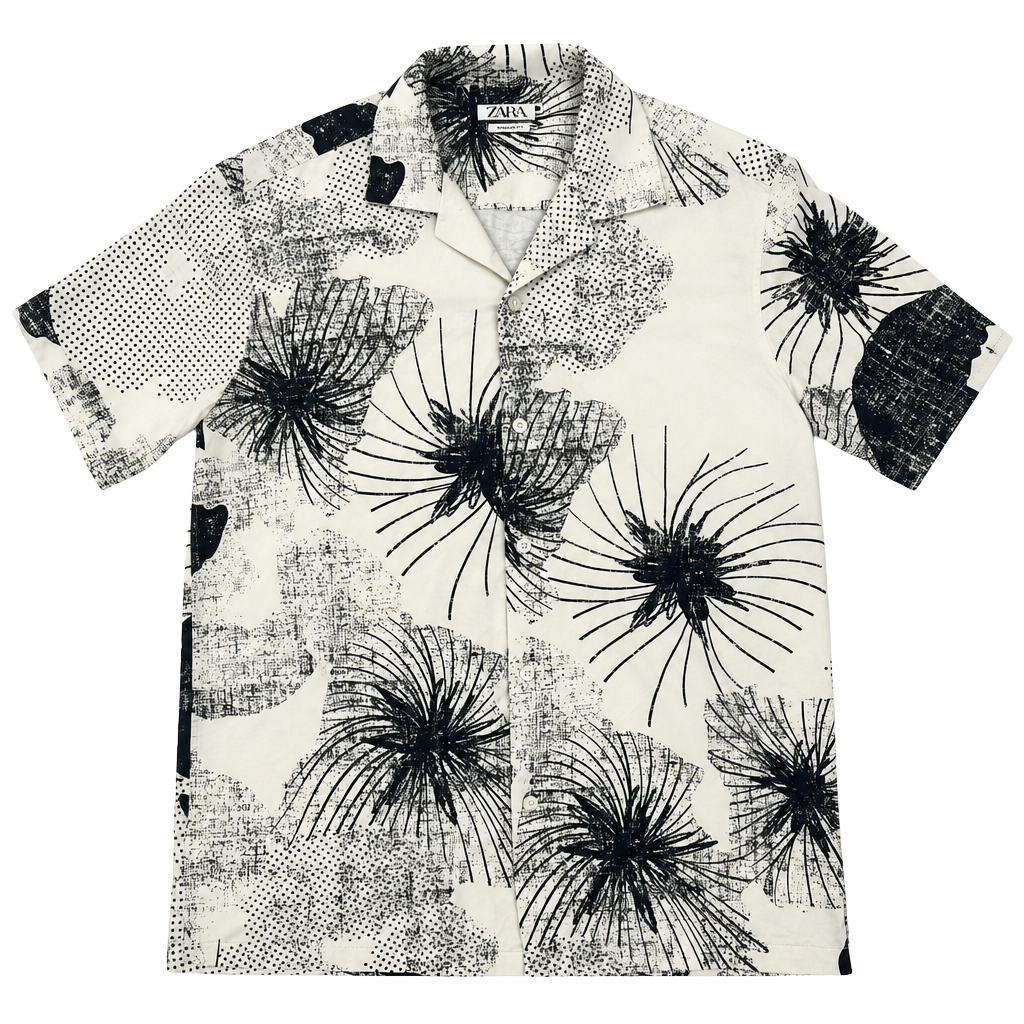 Zara black and white print 1