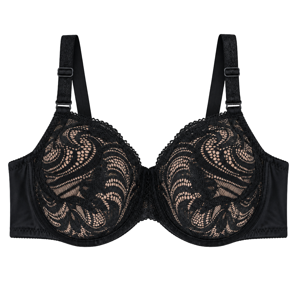 Adored By Adore Me Layla Pushup Bra Size 32B Black Lace 1