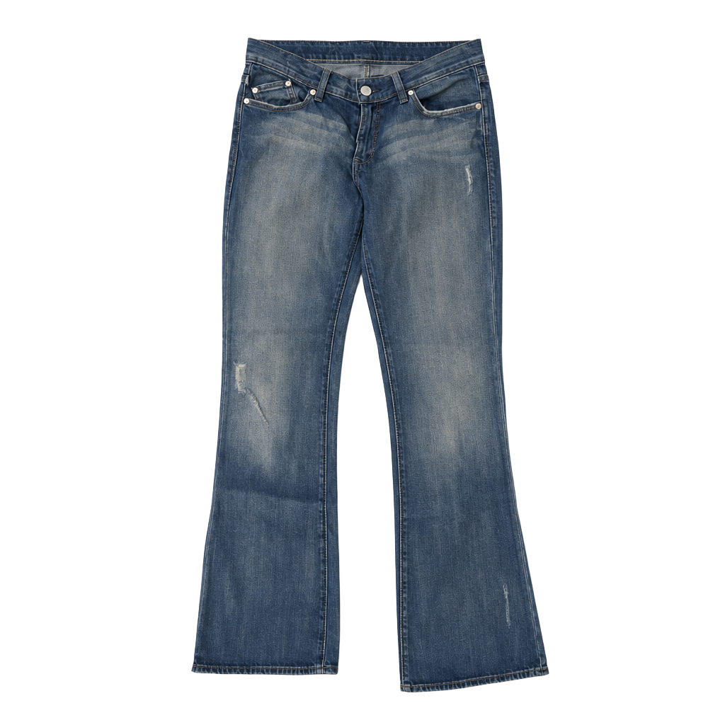 Rock & Republic Kasandra Low Rise Studded Bootcut Flare Jeans 1