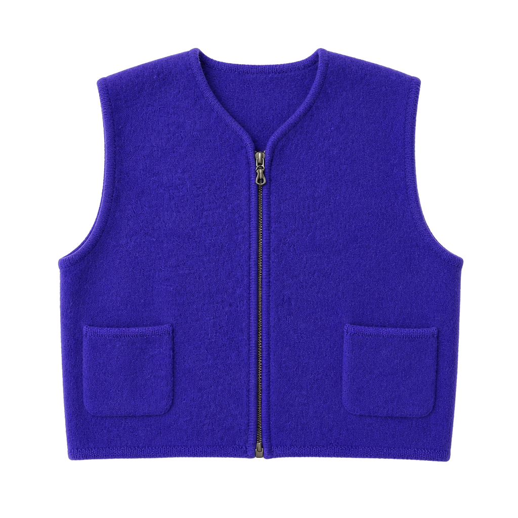 Vintage Purple Wool Vest 1