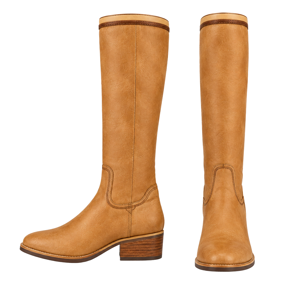 Vintage Tan Campus Boots (8) 1