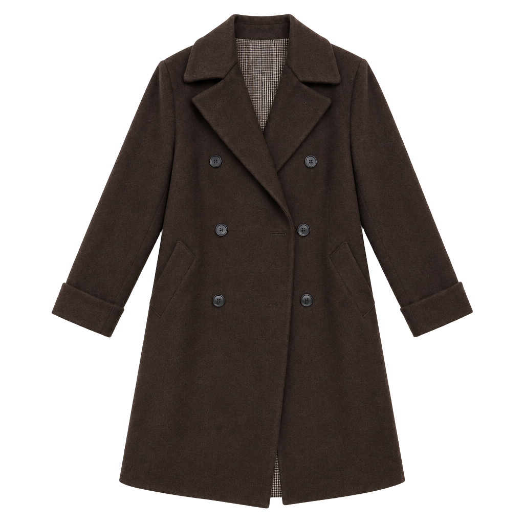 Vintage Brown Wool Coat 1