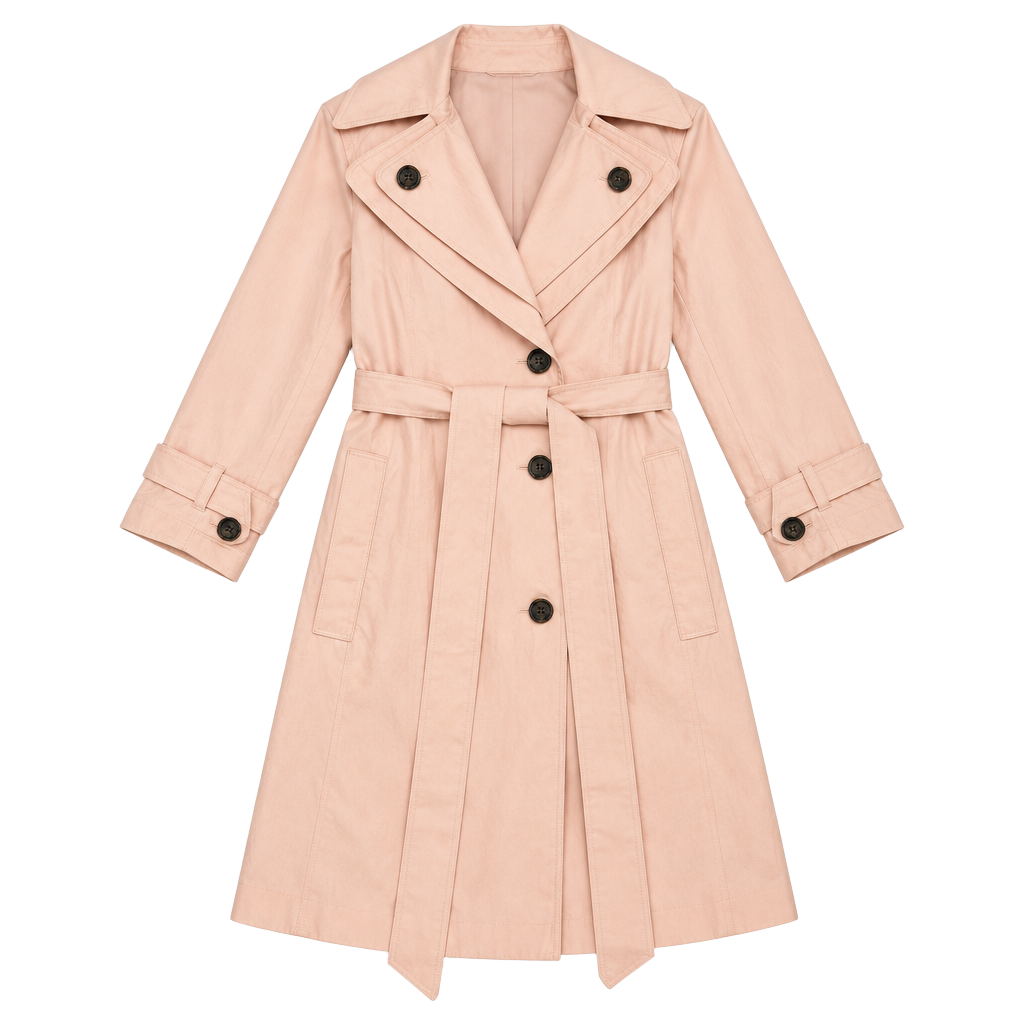 London Fog Pink Trench Coat 1