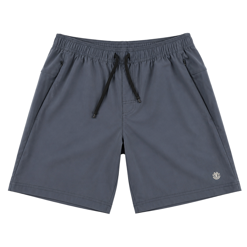 Element Active Men's Gray Athletic Workout Shorts with Zipper Pockets Size M 1