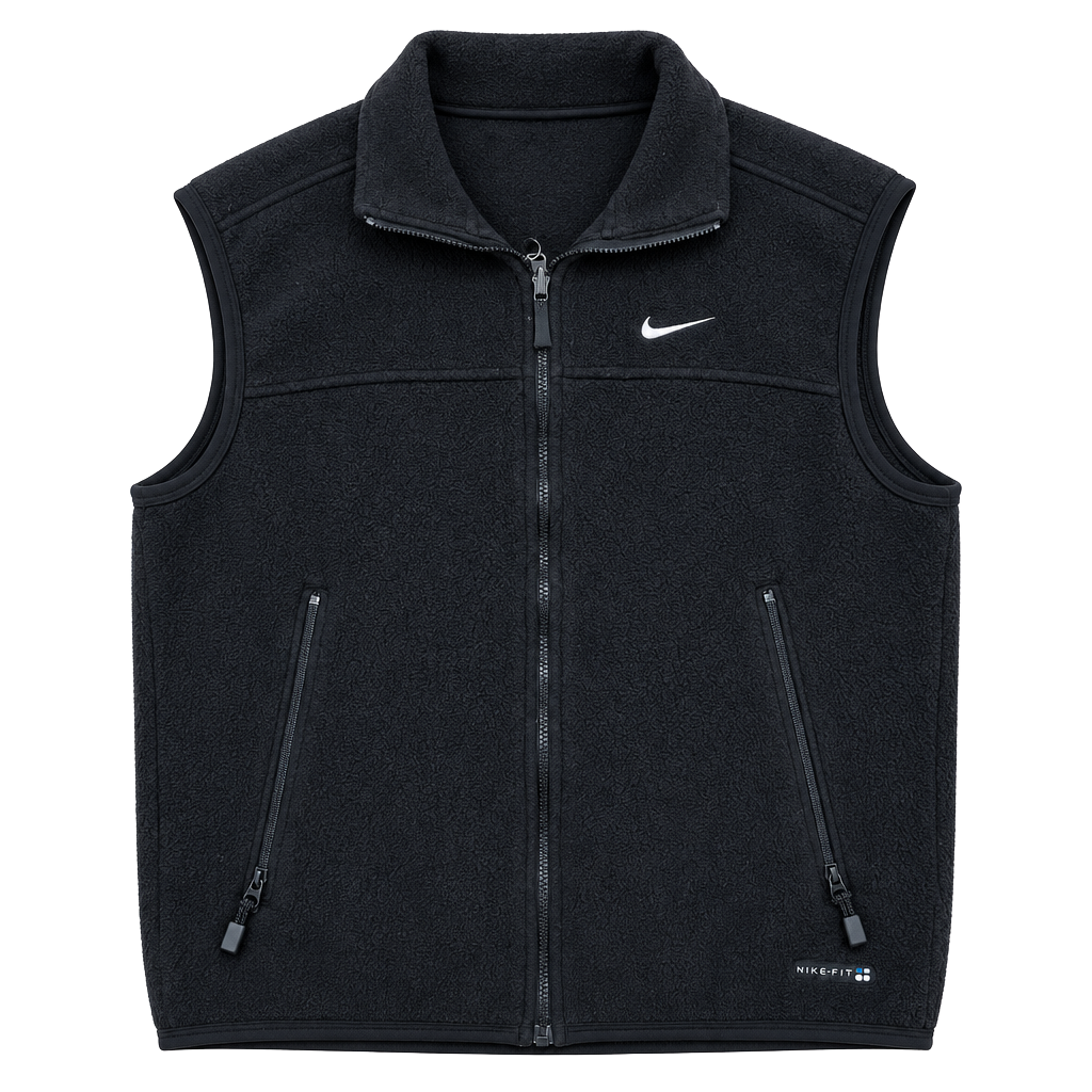 Vintage Nike ACG Thermal Layer 2 Fleece Vest Size M Black 1