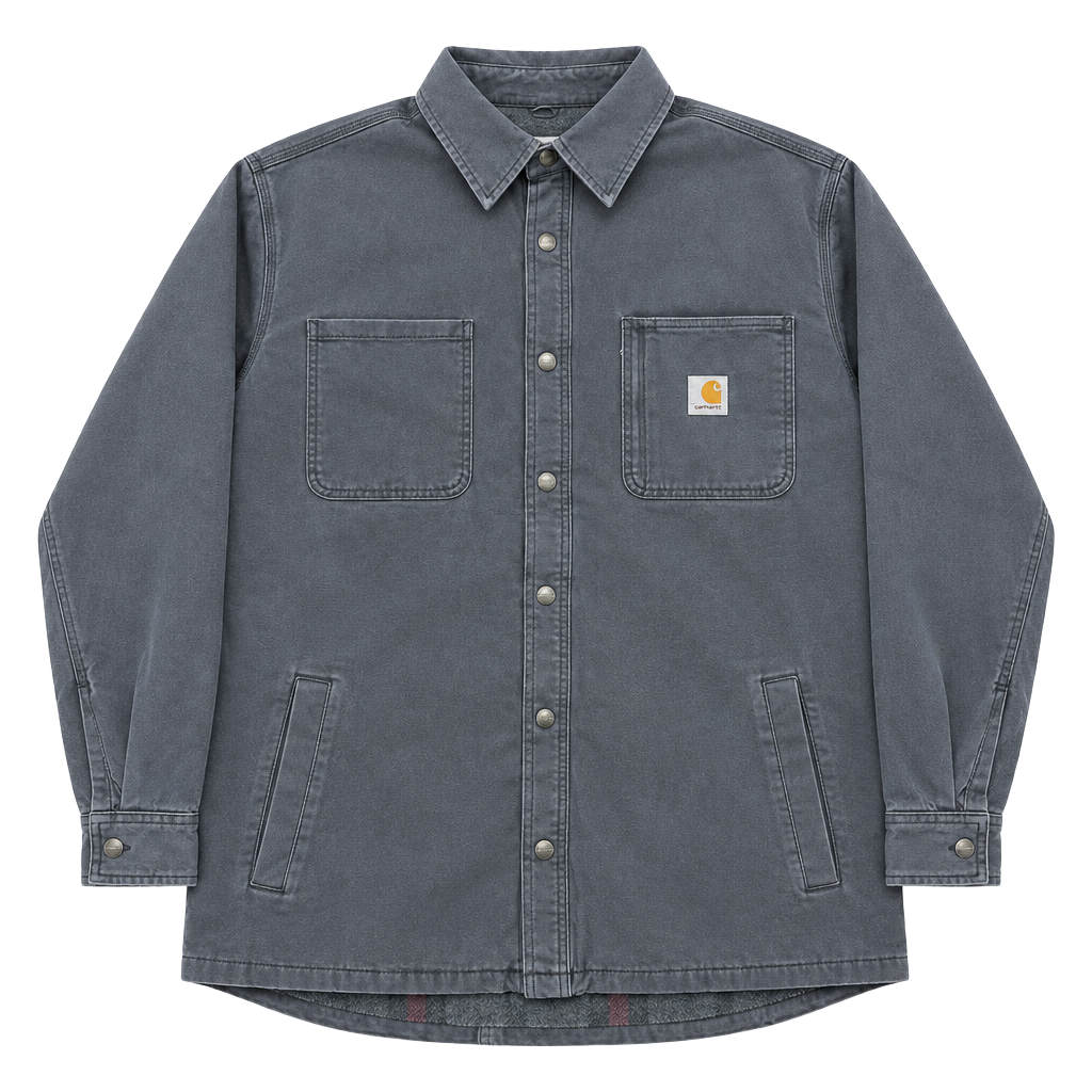 Carhartt Canvas Fleece-Lined Shirt Jacket Size 2XL 1