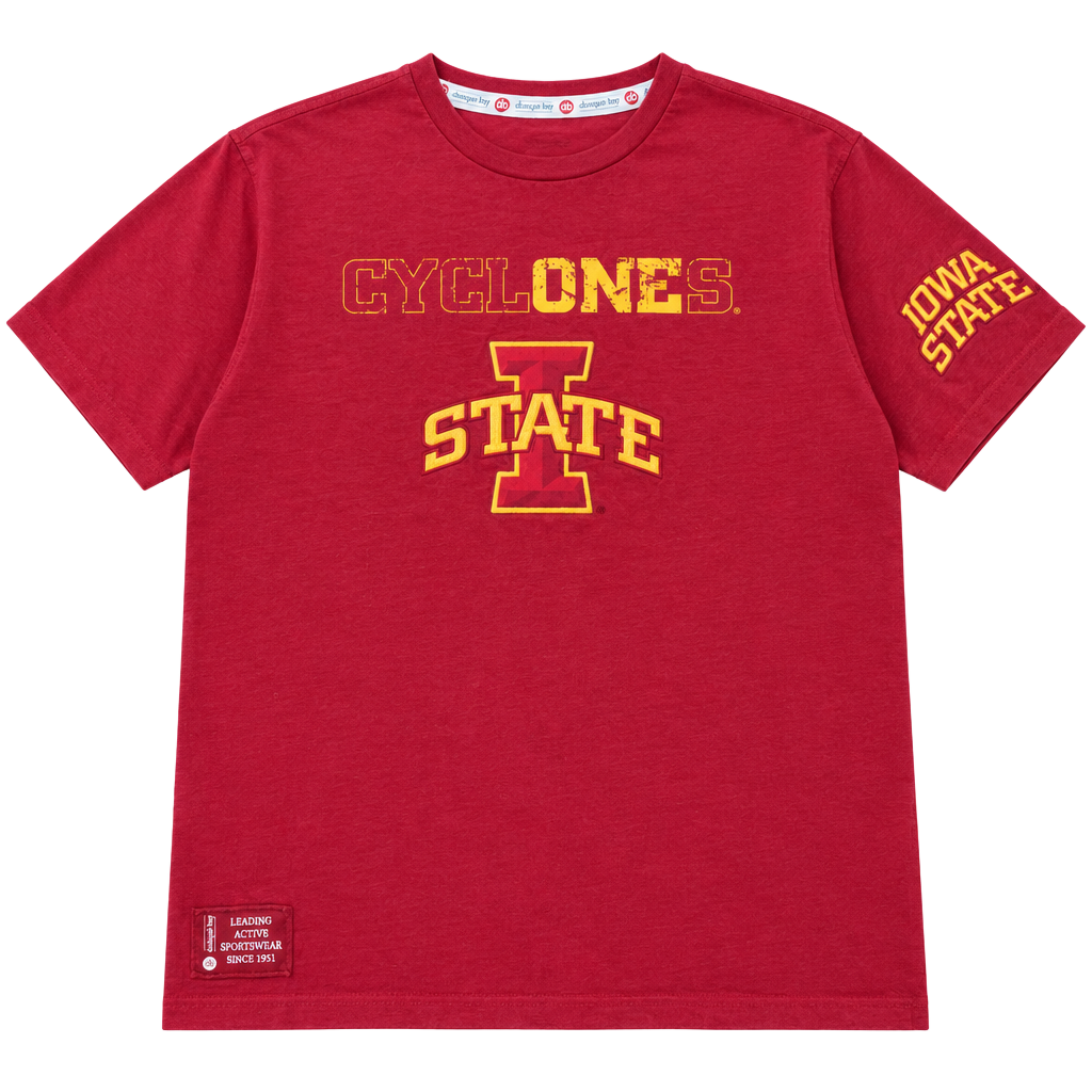 Embroidered Iowa State Cyclones T-Shirt Size Large Red 1